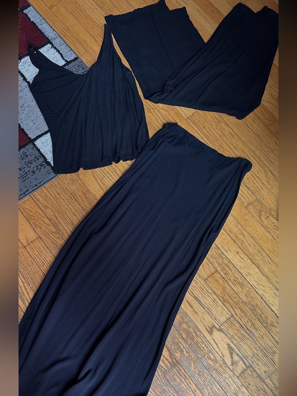 GHOST Three Piece Sleeveless Top, pants  and Maxi Skirt Set